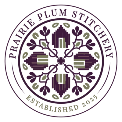 Prairie Plum Stitchery logo